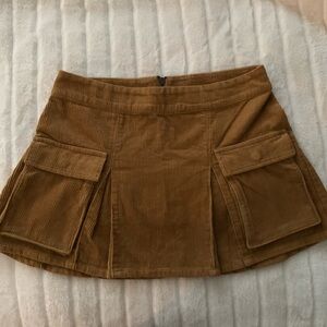 Corduroy Tan Skirt